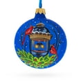 thumbnail image 1 of Red Cardinals by Lantern Glass Ball Christmas Ornament 3.25 Inches, 1 of 5