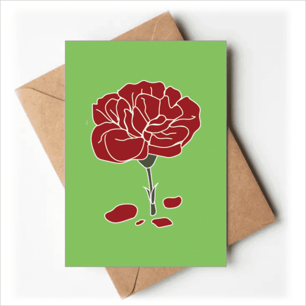 Red Carnation Mother Day Flower Greeting Cards You are Invited Invitations