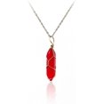 thumbnail image 1 of Red Carnelian Crystal Pixiu Healing Pendant Necklace Natural Stone Gemstone Fox Protection Agate Chakra for Women Unisex Friendship Lucky Jewelry, 1 of 3