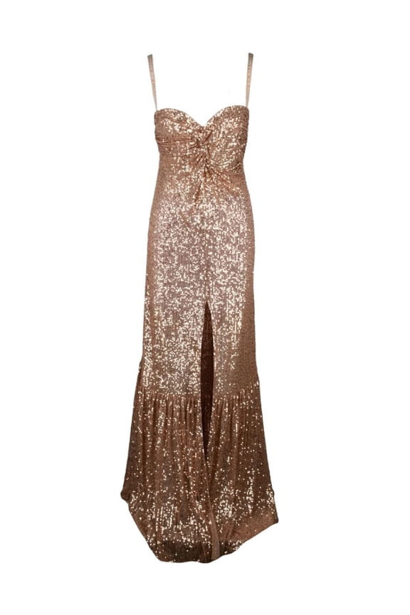 Pink Sequin Maxi Dress (Women's)