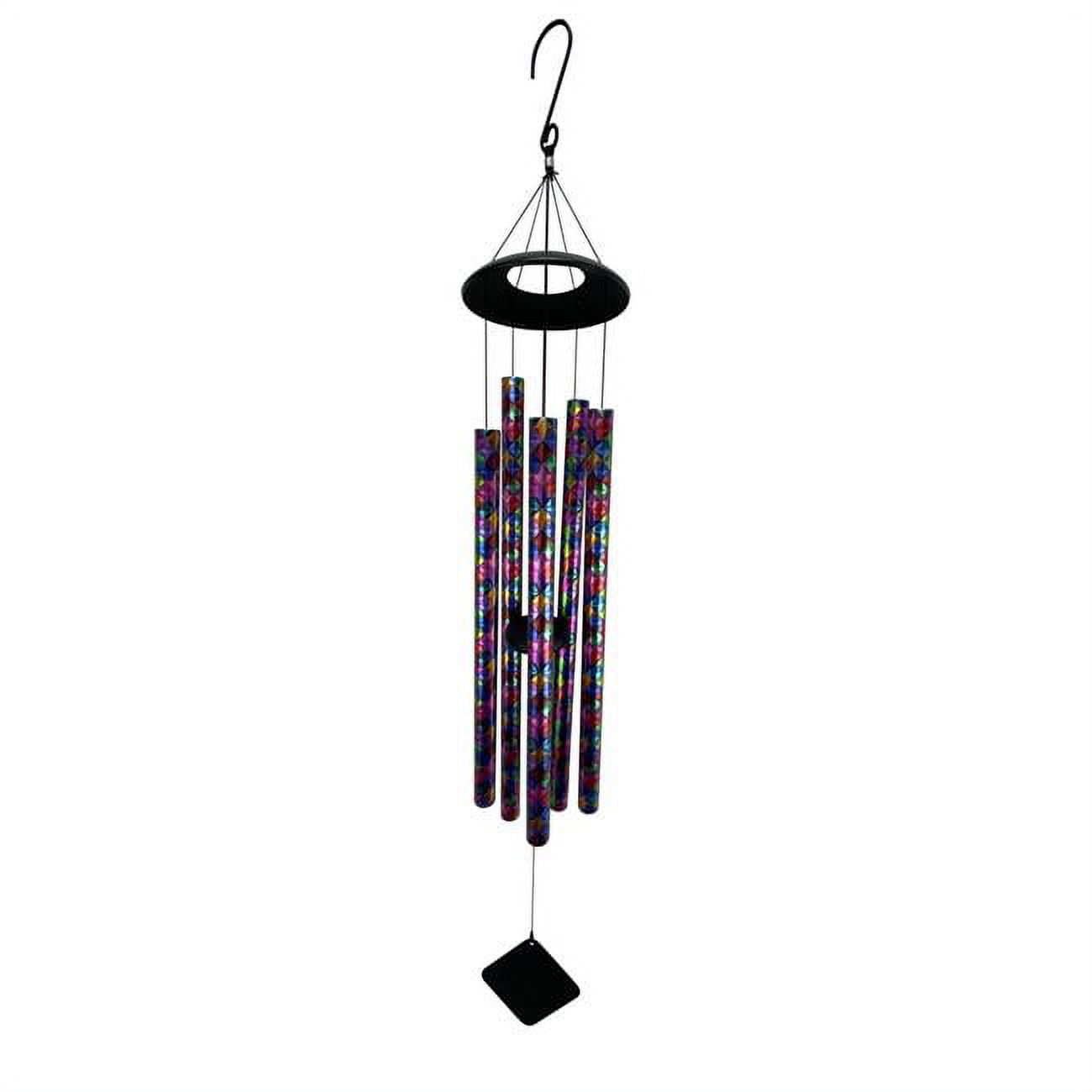 Red Carpet Studios 10307 56 in. Metal Diamonds Tuned Wind Chime with S