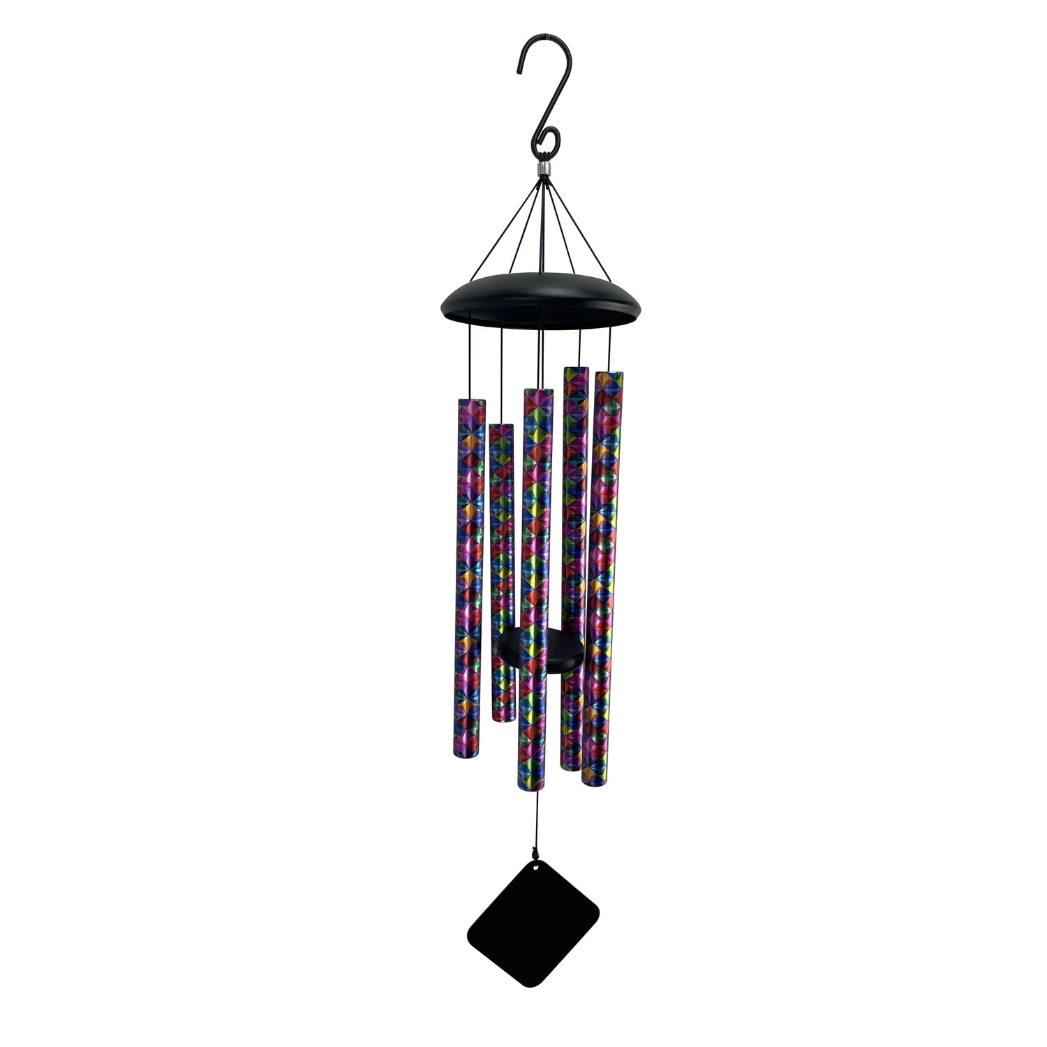 Red Carpet Studios 10308 36 in. Metal Diamonds Tuned Wind Chime with S