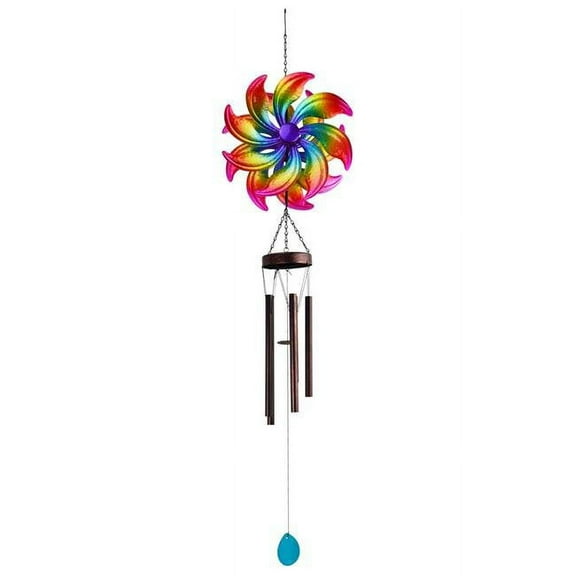 Red Carpet Studios 10313 Chime Rainbow Fire Spinner - 12.40 x 5.31 x 44.09 in.