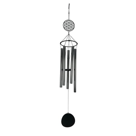Red Carpet Studios 10526 Steel & Aluminum with Smokey Tubes Tuned Wind Chime with S-Hook, Chakra