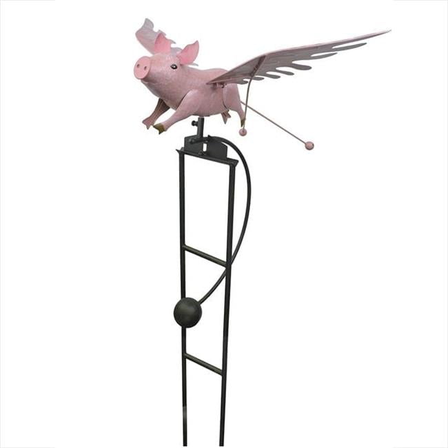 Red Carpet Studios 34369 Rocker Kinetic Large Flying Pig Garden Stake ...