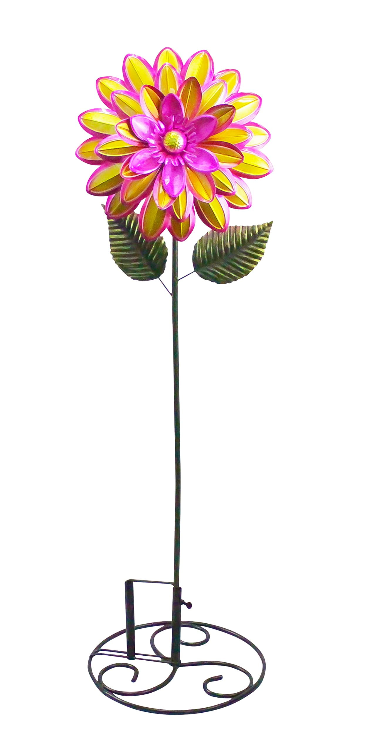 Red Carpet Studios, Dahlia MMF7 Garden Stake, 39Inches,Pink