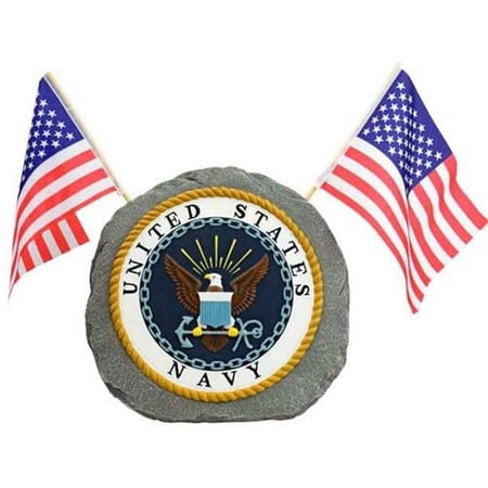 Red Carpet Studios Patriotic Garden Stone, Navy