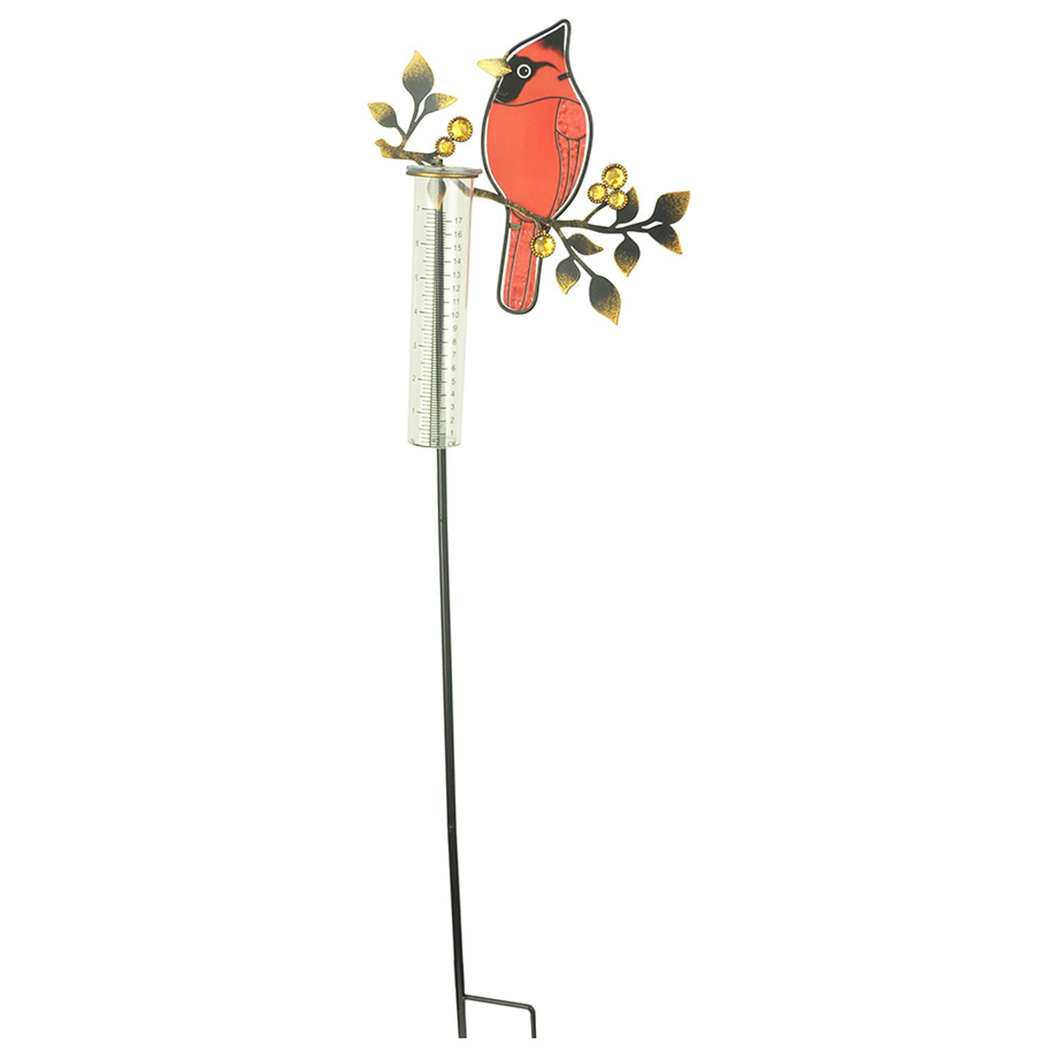 Red Carpet Studios Rain Gauge Cardinal on Branch