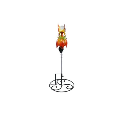 Garden Stake Solar Fairy Orange Yellow