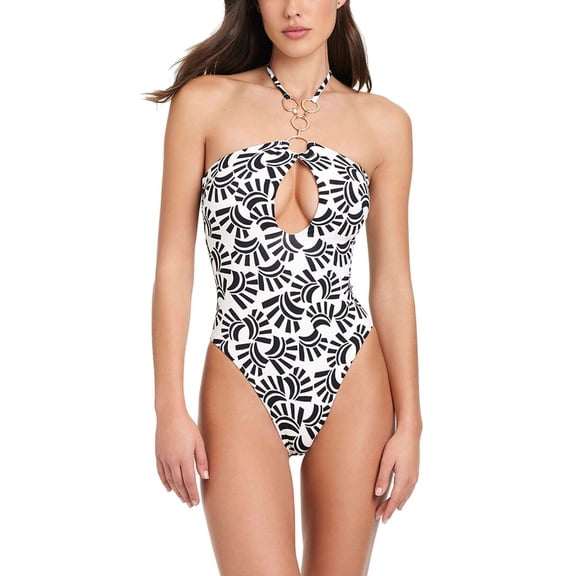 Red Carter womens Eyecatcher Keyhole One-Piece, m
