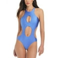 thumbnail image 1 of Red Carter womens  Shine Solids Cutout Skimpy Fit One Piece Swimsuit, XL, 1 of 3