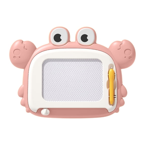 Red Cartoon Crab Magnetic Drawing Board, Color Graffiti Sketchpad with Easy Erase, Educational Writing Board for Art Learning, Color Recognition and Creative Play
