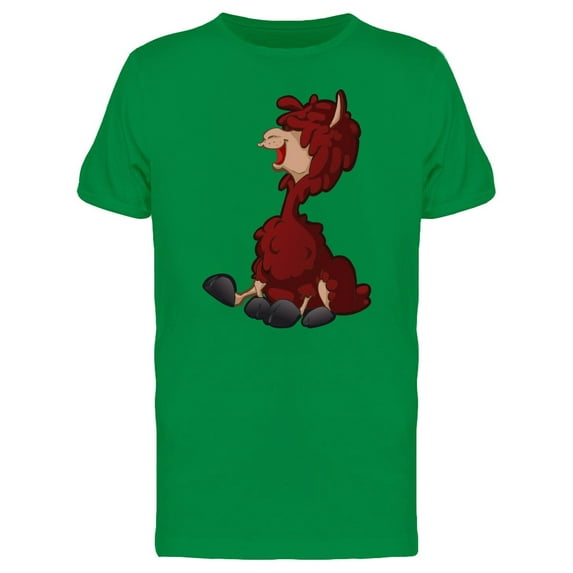 Red Cartoon Llama Tee Men's -Image by Shutterstock