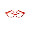 thumbnail image 1 of Red Cat Eye Glasses with Rhinestones - Hey Viv 50s Style, 1 of 1