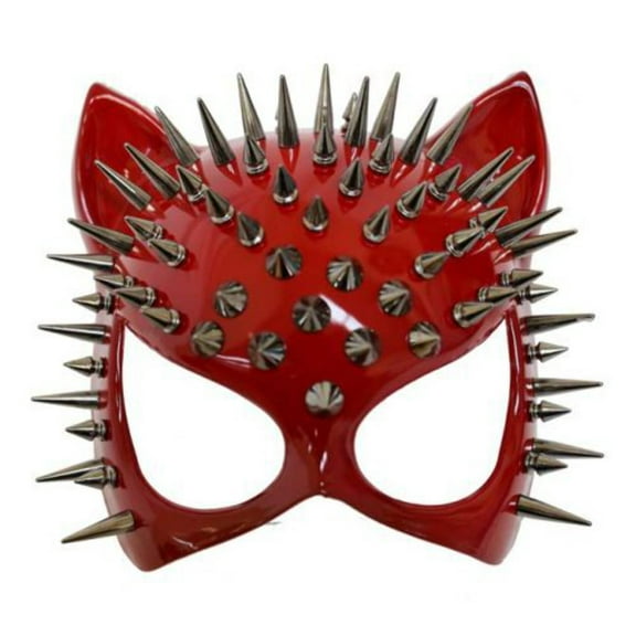 Red Cat Mask with Spike