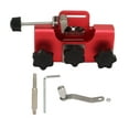 Red Chainsaw Sharpener Hand Crank Chainsaw Sharpening Jig Kit Portable