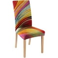 thumbnail image 1 of Red Chair Covers for Dining Room Set of 6 Modern Abstract Art Blue Chair Cover for Hotel Removable Stretchable Washable Dining Chair Slipcovers for Banquet Birthday Party Family Gathering, 1 of 6
