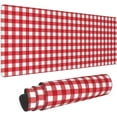 thumbnail image 1 of Red Checkboard Large Mouse Pad 31.5 x 11.8in Gaming Keyboard Mouse Mat Desk Keyboard Pad for Work, Play, Office, Home with Non-Slip Rubber Base Stitched Edges, 1 of 6