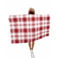 thumbnail image 1 of Red Checkered Beach Towels Oversized Super Absorbent, Red White Plaid Farmhouse Lightweight Bath Towel Quick Dry Sets For Bathroom/Pool/Rv Camping/Beach Play/Gym Room/Picnic 35"x70", 1 of 8