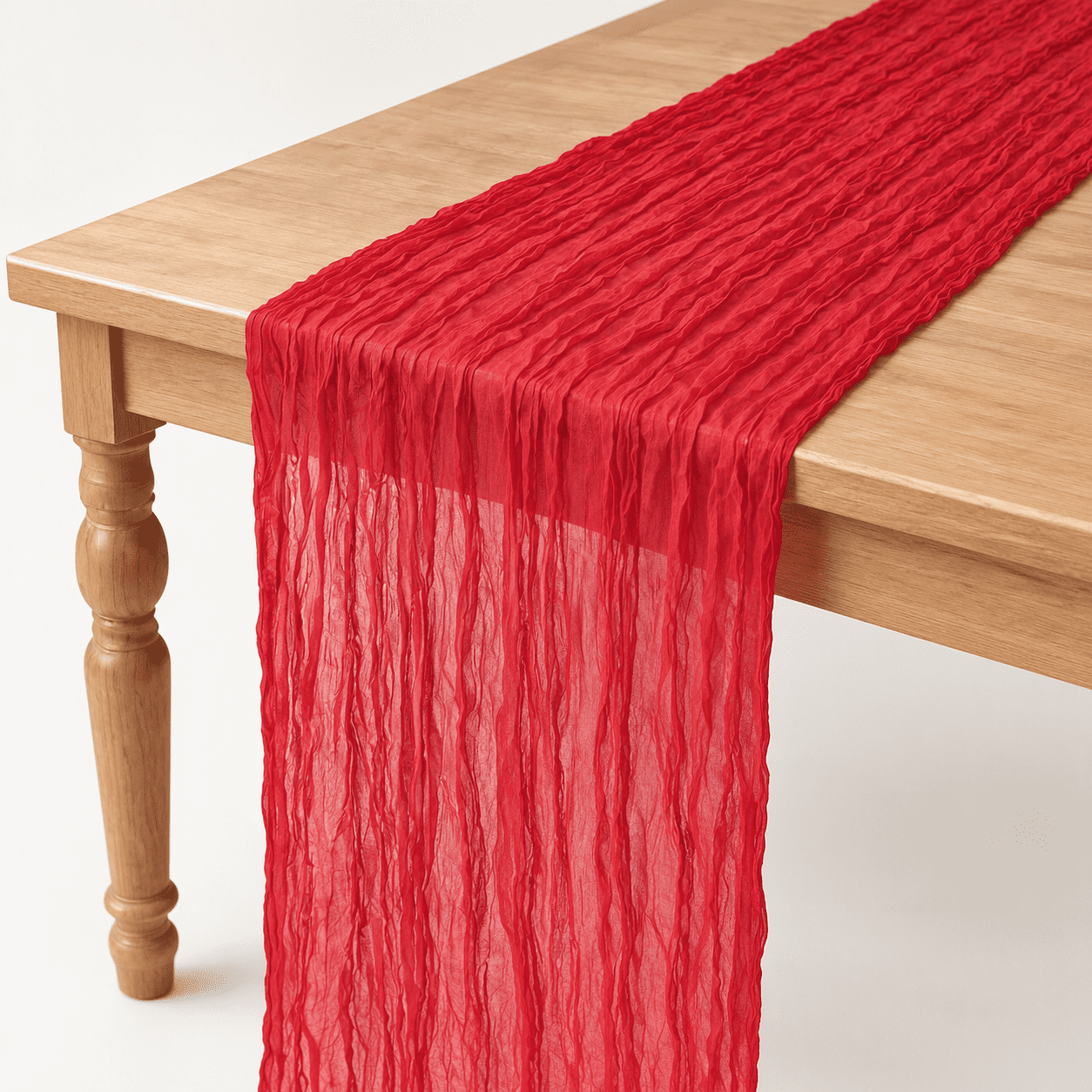Red Cheesecloth Table Runner 120 Inch Sheer Gauze Wedding Decor ...