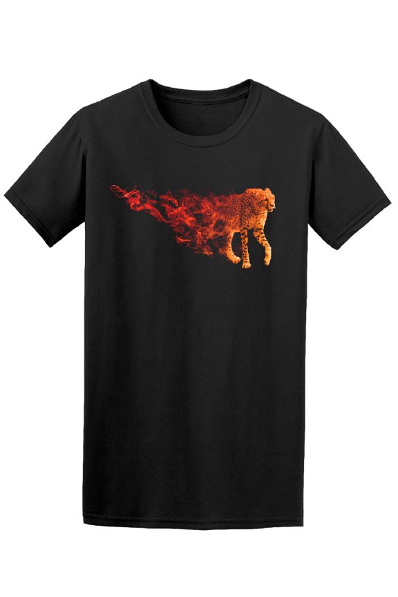 Red Cheetah Smoke Art Tee Men's -Image by Shutterstock