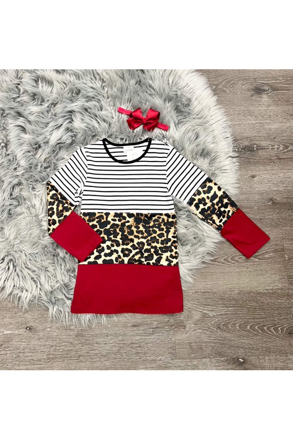 Red Cheetah Top