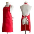 thumbnail image 1 of Red Chef Works Unisex Butcher Apron,Chef Apron for Men and Women Professional for Cooking With Pockets - Adjustable - Bib Aprons - Water & Oil Resistant, 1 of 5