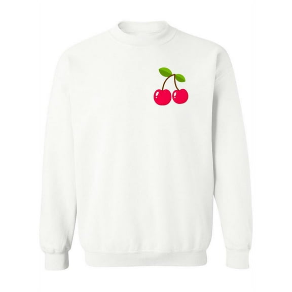 Red Cherries Sweatshirt Women -SPIdeals Designs, Female Medium