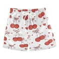 thumbnail image 1 of Red Cherry Bows Pattern Swim Trunks Quick Dry Beach Pool Board Shorts Lightweight Stylish Print Sizes 2T to XL, 1 of 8