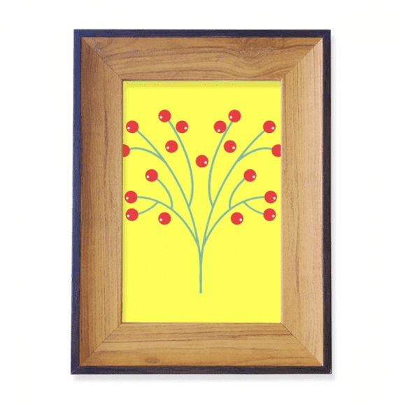 Red Cherry Fruit Trees Photo Frame Exhibition Display Art Desktop Painting