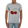 thumbnail image 1 of Red Cherry Graphic Design Fruit Sweet Summer Juicy Cute T-Shirt, for men & women, up to size 5XL, 1 of 3