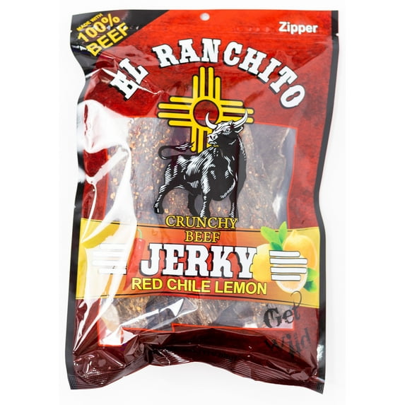 Red Chile Lemon - El Ranchito Crunchy Beef Jerky NET WT. 6 OZ