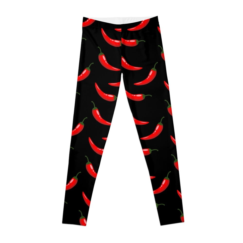 Red Chili Pepper Pattern Hot red chili Leggings gym clothing legging