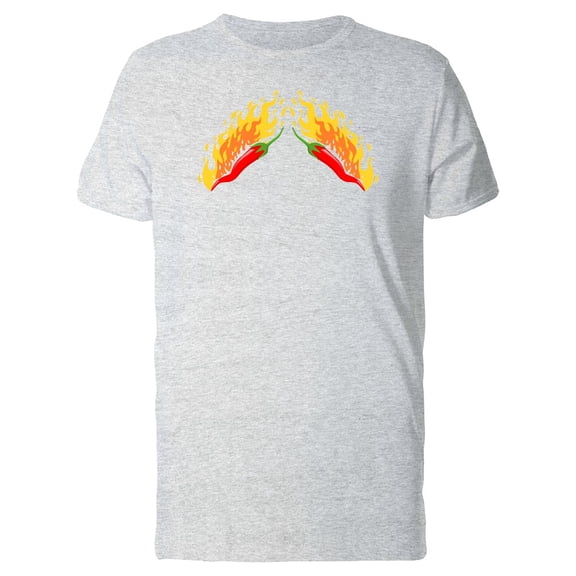 Red Chili Peppers On Fire T-Shirt Men -Image by Shutterstock, Male XX-Large