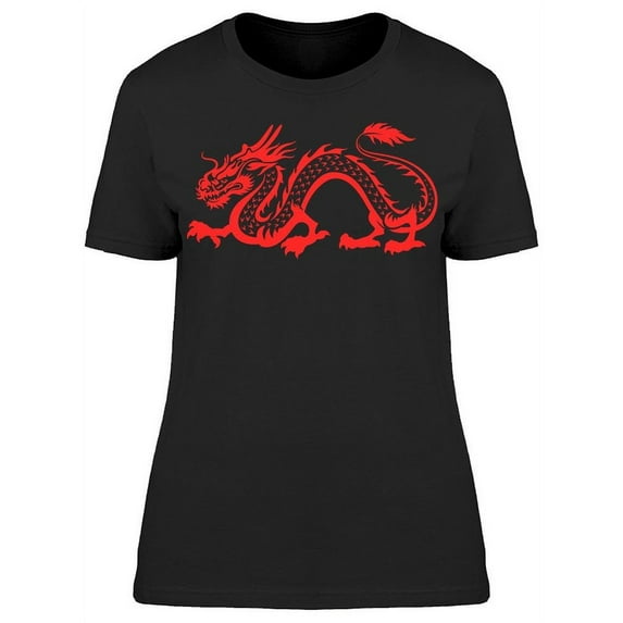 Red China Dragon T-Shirt Women -Image by Shutterstock, Female Medium