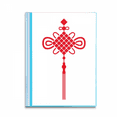 thumbnail image 1 of Red China Knot Safety Pattern Book Sheet Protectors Portfolio Binder Folder, 1 of 3