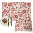 thumbnail image 1 of Red Chinoiserie Floral Placemats Set of 6, Vintage Farmhouse Cottagecore Table Mats Washable Heat-Resistant Non-Slip Place Mats for Kitchen Dinner Table Indoor Outdoor Decor,13x19 Inch, 1 of 9