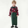 thumbnail image 1 of Red Christmas 3-Piece Outfit for Boys - Kids Festive Set with Bow Tie, Holiday Attire (3M-9Y),Size 5 T, 1 of 8