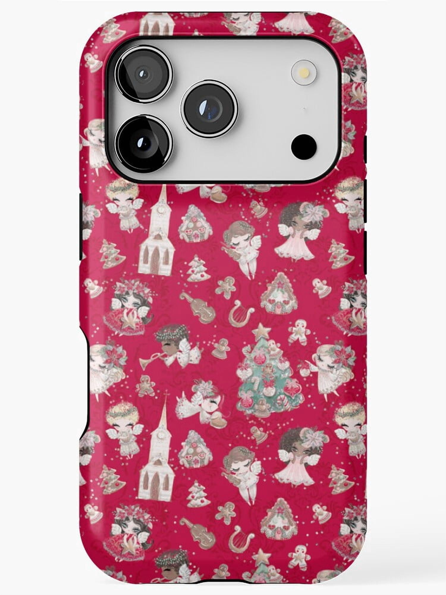 Red Christmas Angels Tough Phone Case for iPhone 18 Pr - Walmart.com