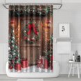thumbnail image 1 of Red Christmas Bath Curtain,Colorful Xmas Ball Winter Snowflake Bathroom Curtain Standard Shower Curtains for Dorm Bathroom Decor Christmas, 1 of 1