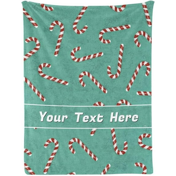 Red Christmas Blanket, Customized Blanket with Name, Personalized Blanket Throw Blankets for Adult Kid, Tree & Snowflake, 30" x 40"