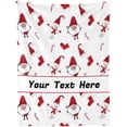 thumbnail image 1 of Red Christmas Blanket, Customized Blanket with Name, Personalized Blanket Throw Blankets for Adult Kid, Tree & Snowflake, 30" x 40", 1 of 5