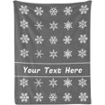thumbnail image 1 of Red Christmas Blanket, Customized Blanket with Name, Personalized Blanket Throw Blankets for Adult Kid, Tree & Snowflake, 30" x 40", 1 of 5