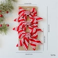 thumbnail image 1 of Red Christmas Bows - Linen Red White Plaid & Stripes Bows for Christmas Tree, Twist-Tie Bows, Christmas Decorations for Tree, Garland, Christmas Tree Ornaments, 1 of 2