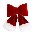thumbnail image 1 of Red Christmas Bows - with Santa Hat & Polka Dot Bows for Christmas Tree, Twist-Tie Bows, Christmas Decorations for Tree, Garland, Christmas Tree Ornaments, 1 of 6