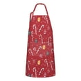 thumbnail image 1 of Red Christmas Candy Cane Apron-Garden Aprons for Women with Pockets-Cotton Linen Waterproof Kitchen Cooking Gardening Aprons Adjustable for Kitchen,Cooking,BBQ and Salon 32"x27", 1 of 7