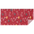 thumbnail image 1 of Red Christmas Candy Cane Pattern Rectangle Tablecloth 60"x120",Waterproof Polyester Rectangle Table Cloth, Wipeable Spillproof Polyester Tablecloth for Dining, Camping, Indoor and Outdoor, 1 of 6