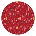 thumbnail image 1 of Red Christmas Candy Cane Pattern Round Fitted Tablecloth with Elastic Edge,Dining Table Cover Waterproof,Outdoor Round Tablecloth for Camping,Dining,Indoor and Outdoor, 1 of 7