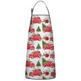 thumbnail image 1 of Red Christmas Car Pattern Apron-Garden Aprons for Women with Pockets-Cotton Linen Waterproof Kitchen Cooking Gardening Aprons Adjustable for Kitchen,Cooking,BBQ and Salon 33"x27", 1 of 7