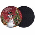 thumbnail image 1 of Red Christmas Coasters Set of 2, Absorbent Coasters for Drinks, Snowman Xmas Tree Gifts Snowflake Elk Coaster for Desk Coffee Table Protection, Home Decor House Warming Gifts 4", 1 of 8